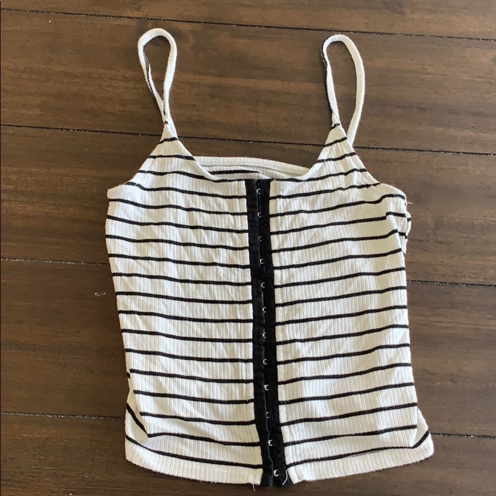 Striped crop top